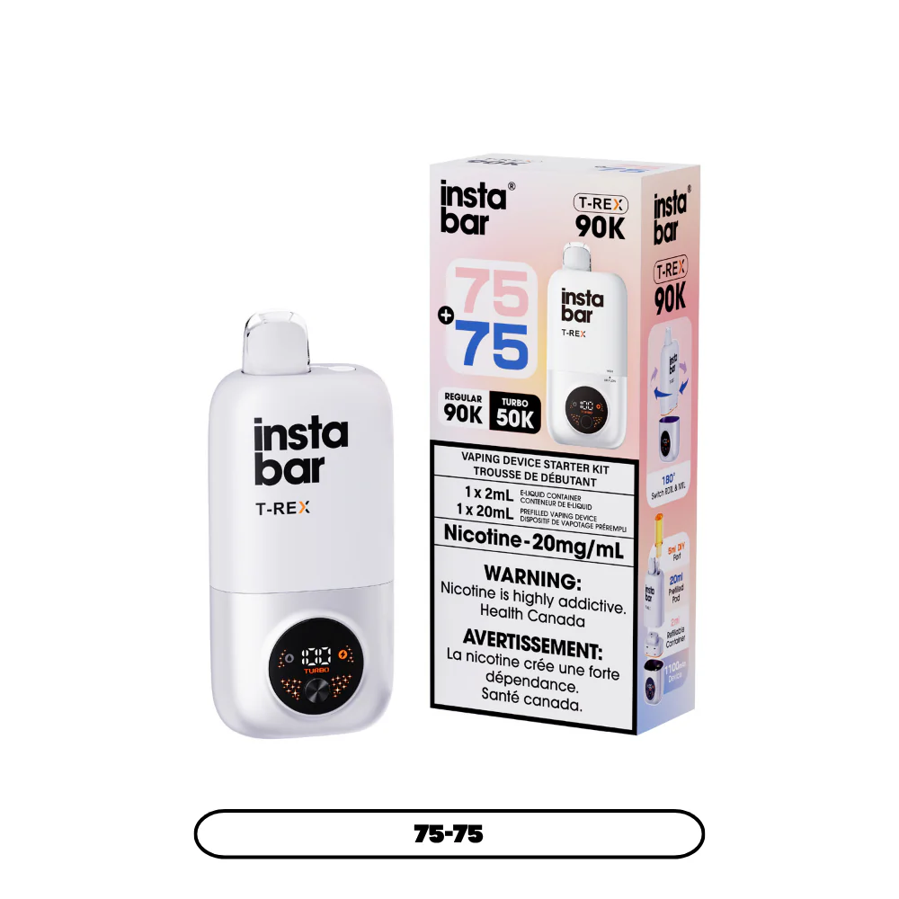 Insta Bar TRex 90K - 75+75 (4pc/Carton) [QC] {Starter Kit}