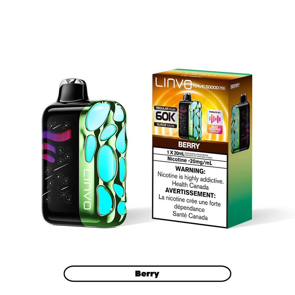 Linvo Rave 60000 Pro - Berry (4pc/Carton) [Alberta]
