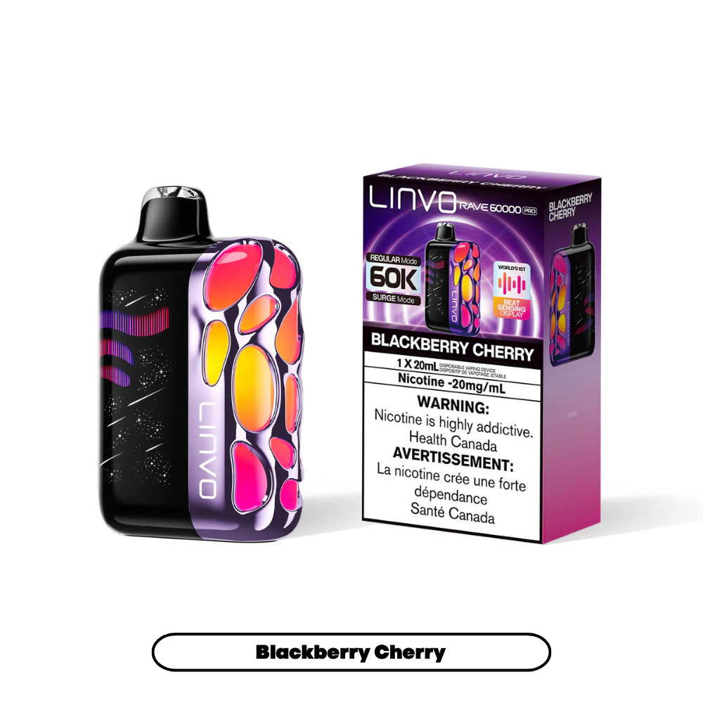 Linvo Rave 60000 Pro - Blackberry Cherry (4pc/Carton) [Alberta]