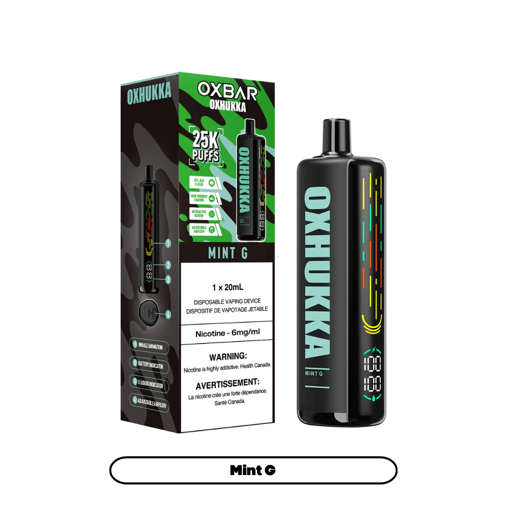 Oxbar Oxhukka- Mint G (4pc/Carton) [Alberta]