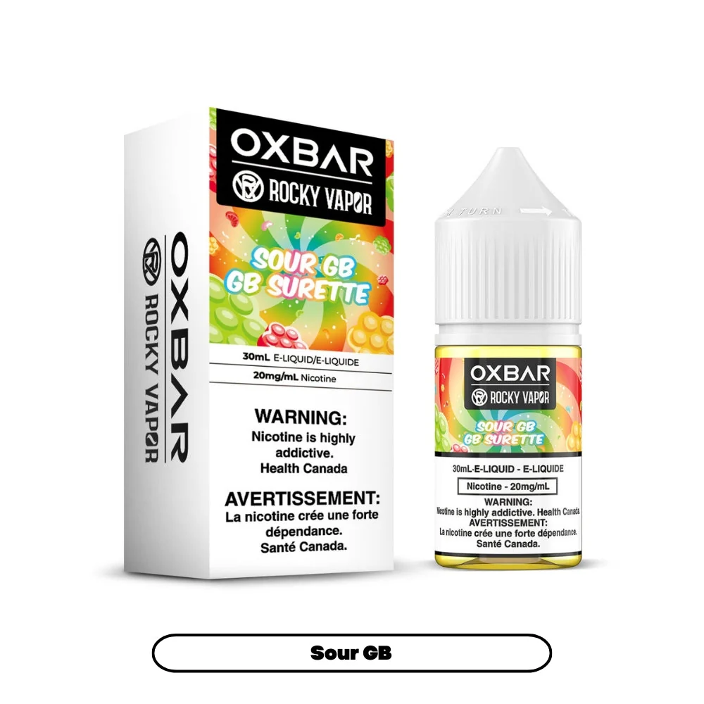 Rocky Vapor Oxbar E-liquids - Sour GB [Manitoba]