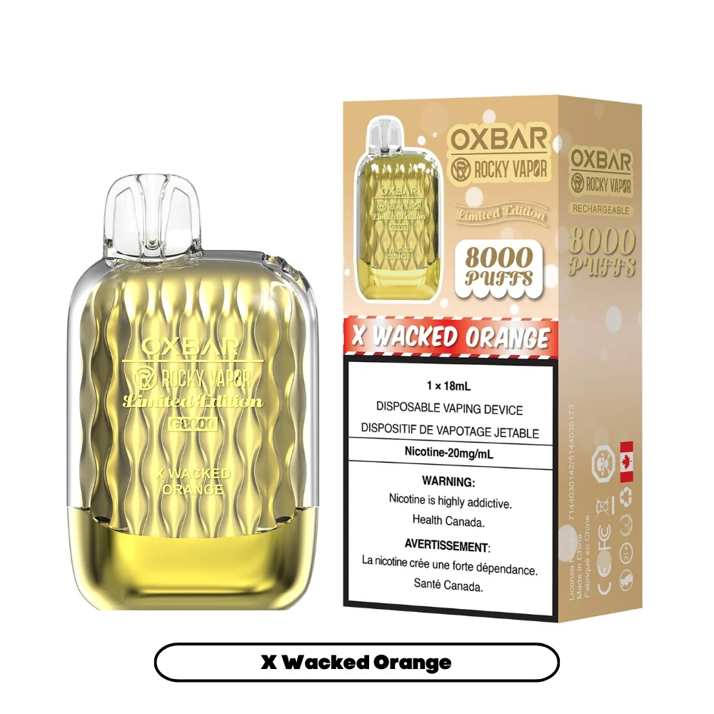 Rocky Vapor Oxbar G-8000 - X Wacked Orange (5pc/Carton) [Federal]