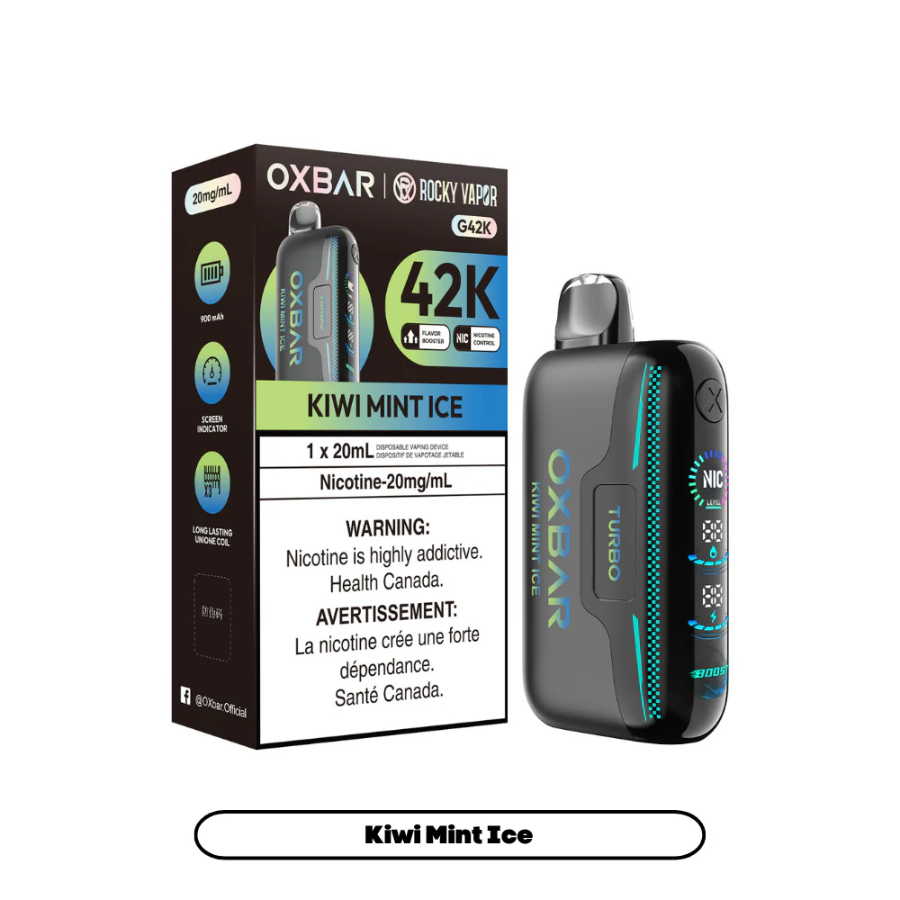 Rocky Vapor Oxbar G42K - Kiwi Mint Ice (4pc/Carton) [Ontario]
