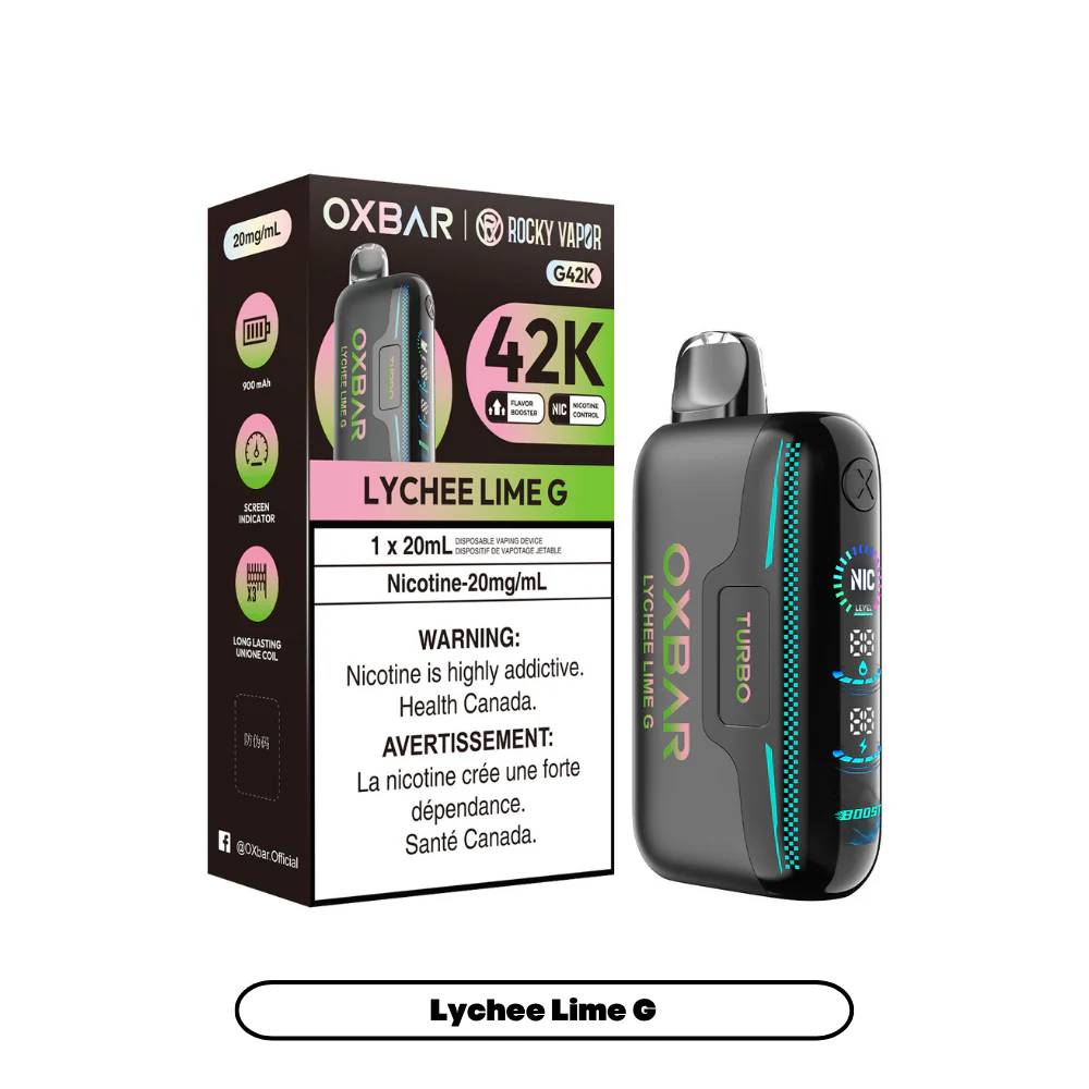 Rocky Vapor Oxbar G42K - Lychee Lime G (4pc/Carton) [Ontario]