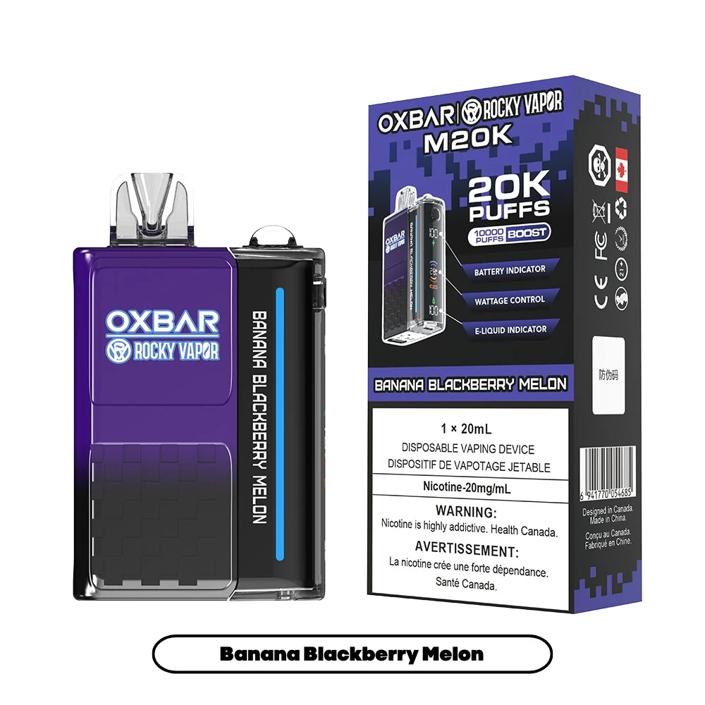 Rocky Vapor Oxbar M20K - Banana Blackberry Melon (5pc/Carton) [Manitoba]