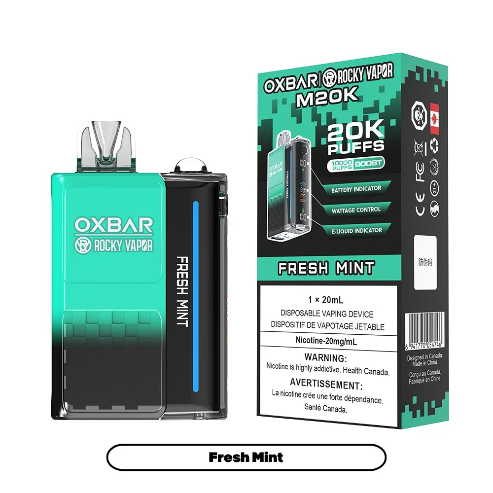 Rocky Vapor Oxbar M20K - Fresh Mint (5pc/Carton) [Manitoba]