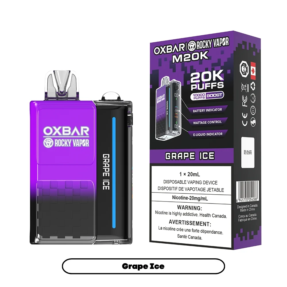 Rocky Vapor Oxbar M20K - Grape Ice (5pc/Carton) [Ontario]