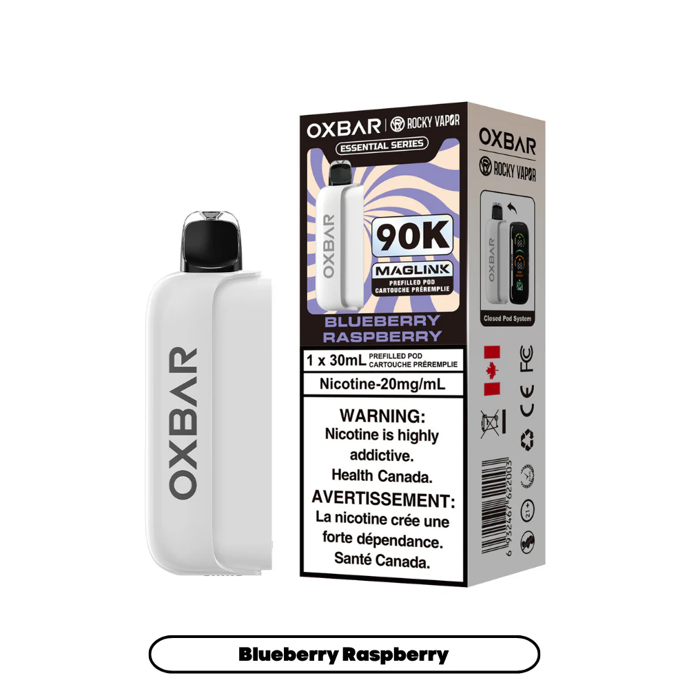 Rocky Vapor Oxbar Maglink - Essential Series - Blueberry Raspberry (4pc/Carton) [Manitoba] {Prefilled Pods}