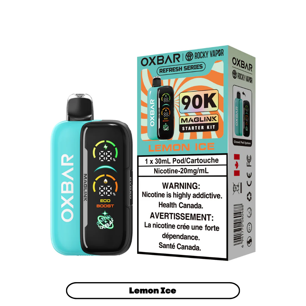 Rocky Vapor Oxbar Maglink - Refresh Series - Lemon Ice (4pc/Carton) [Ontario] {Starter Kit}