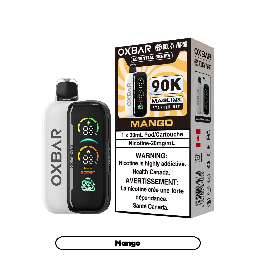 Rocky Vapor Oxbar Maglink - Essential Series - Mango (4pc/Carton) [Alberta] {Starter Kit}