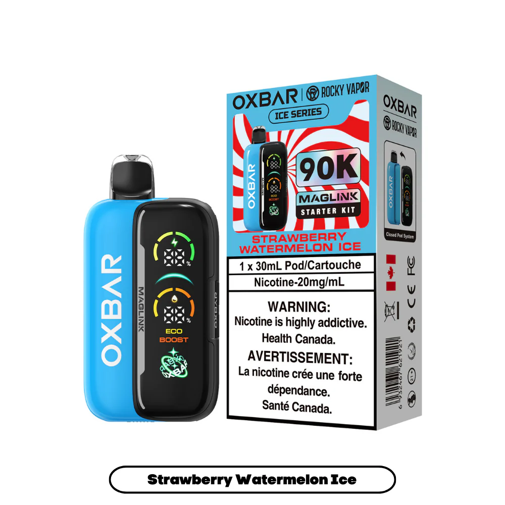 Rocky Vapor Oxbar Maglink - Ice Series - Strawberry Watermelon Ice (4pc/Carton) [Ontario] {Starter Kit}
