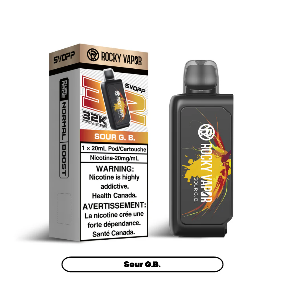 Rocky Vapor Svopp [Prefilled Pods] 32K - Sour G.B. (4pc/Carton) [Ontario]