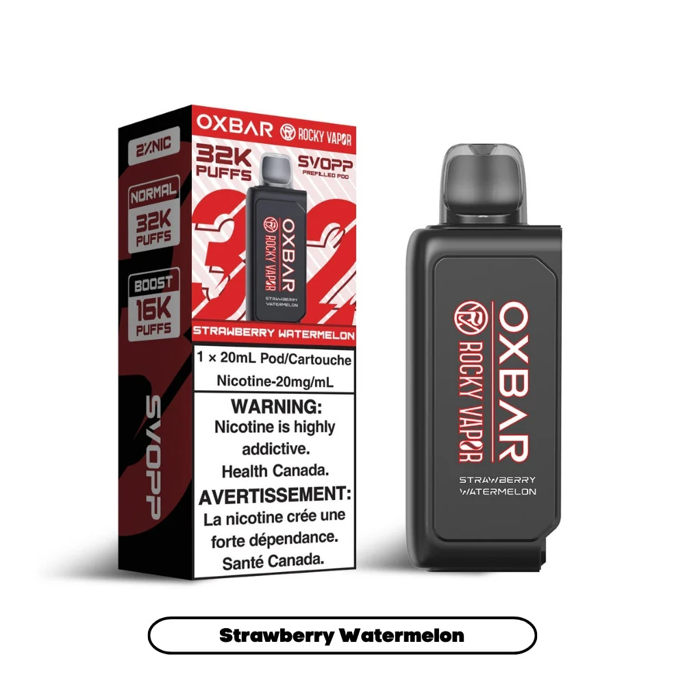 Svopp Rocky Vapor Oxbar [Prefilled Pods] 32K - Strawberry Watermelon (4pc/Carton) [Manitoba]