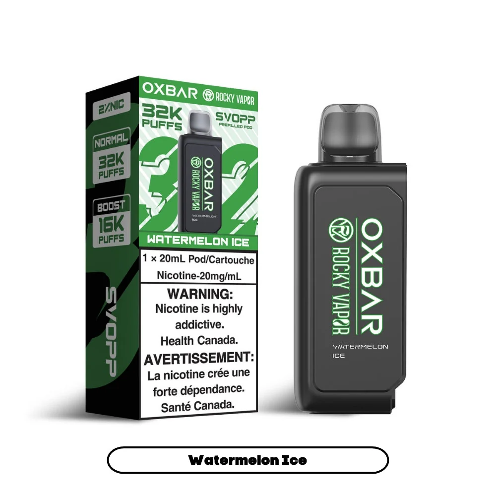 Svopp Rocky Vapor Oxbar [Prefilled Pods] 32K - Watermelon Ice (4pc/Carton) [Alberta]